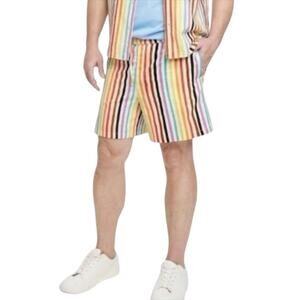 NWT Target Pride Collection Men's Striped Rainbow Shorts Size Small